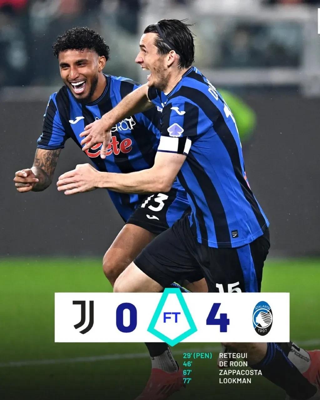 都灵德比大战，尤文图斯取胜亚特兰大的简单介绍